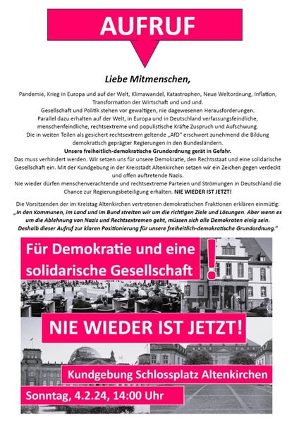 Aufruf zur Demo AK 04.02.2024